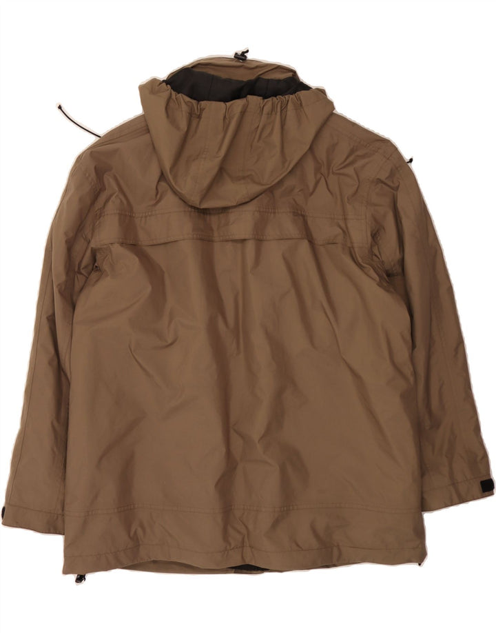 KLEPPER Mens Hooded Windbreaker Jacket UK 42 XL Beige Polyamide Vintage Klepper and Second-Hand Klepper from Messina Hembry 