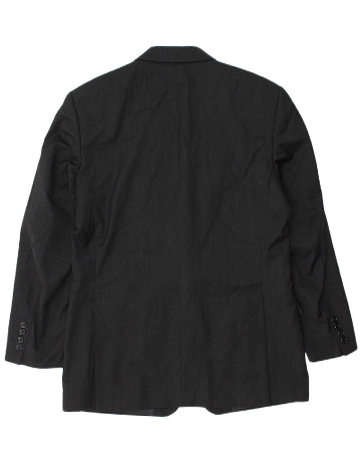 Pierre Cardin Herre 2 Button Blazer Jacket UK 38 Medium Black New Wool