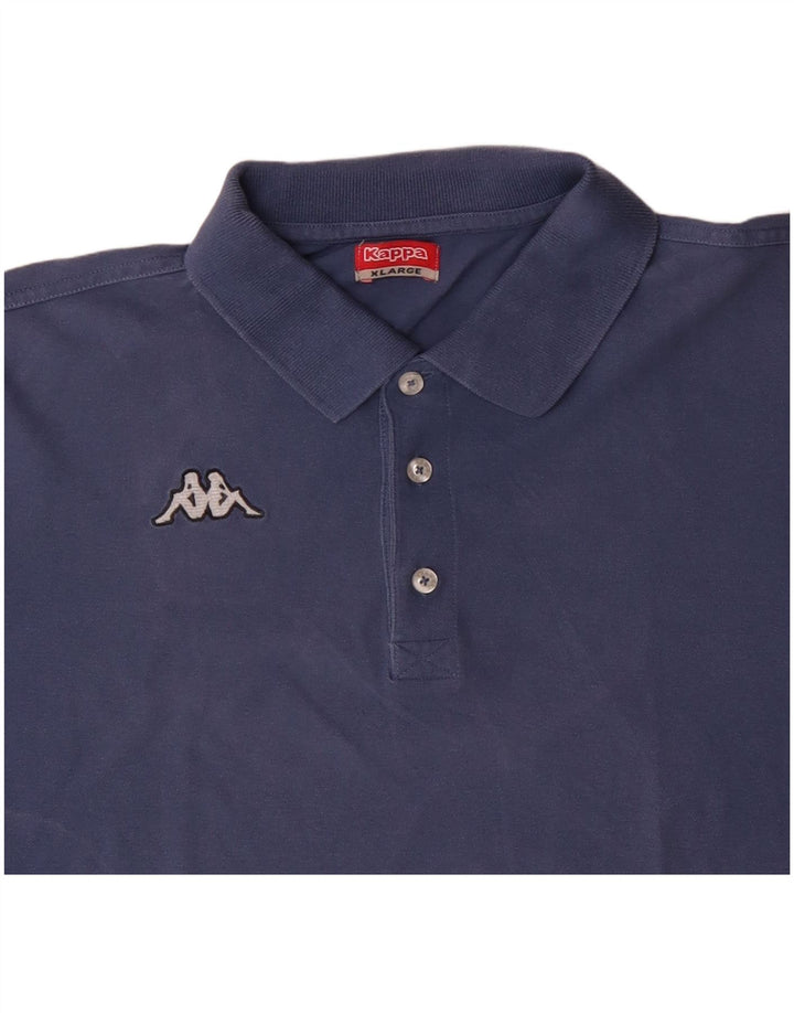 KAPPA herre poloshirt XL blå bomuld