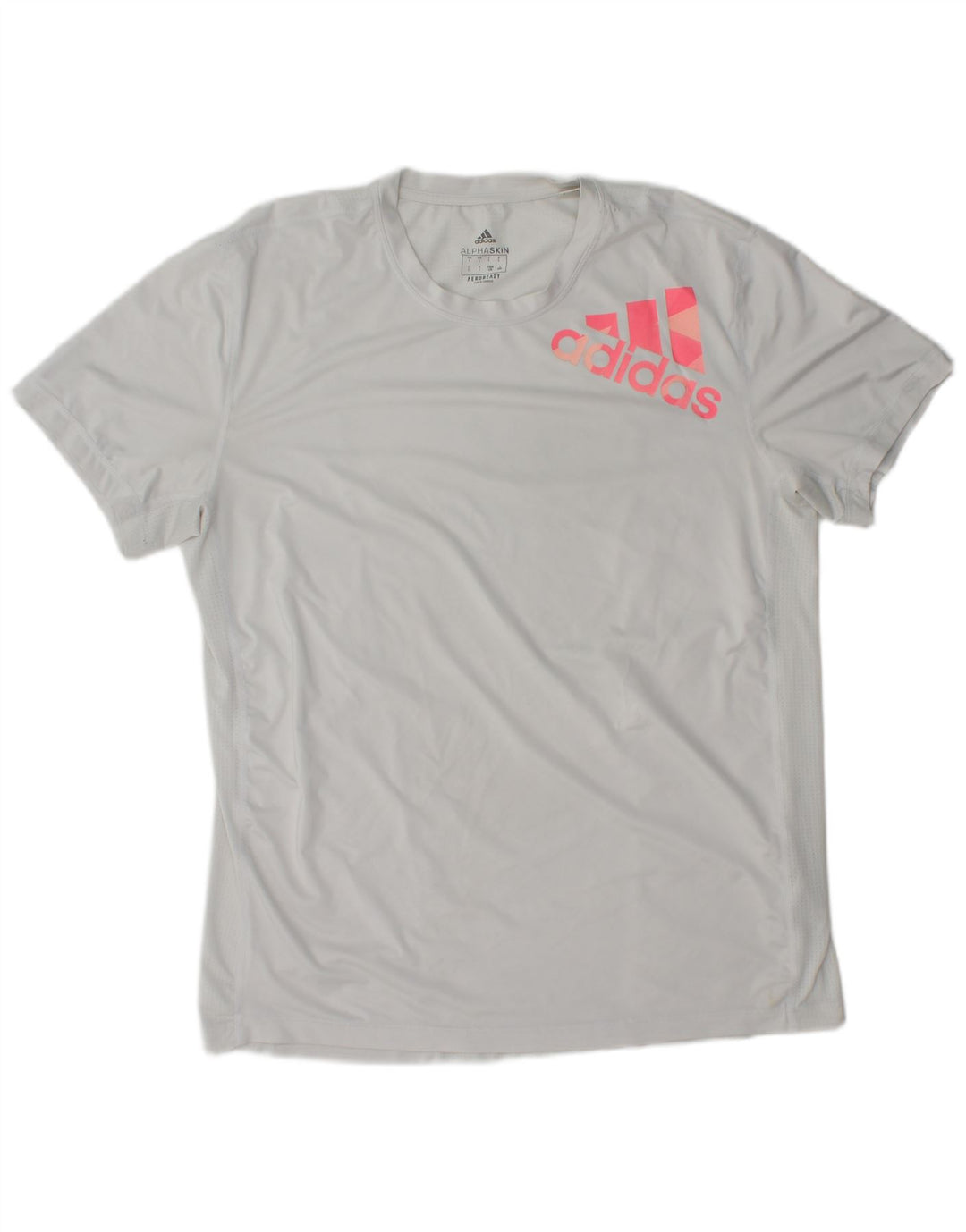 ADIDAS Herre Aeroready Grafisk T-Shirt Top Stor Grå Polyester