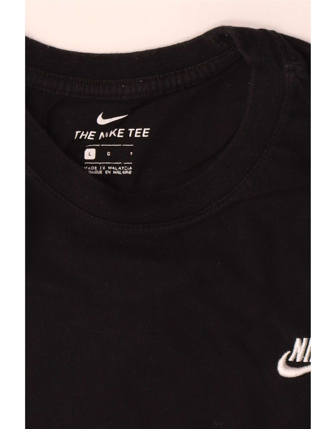 Nike T-shirt top til mænd, stor sort bomuld