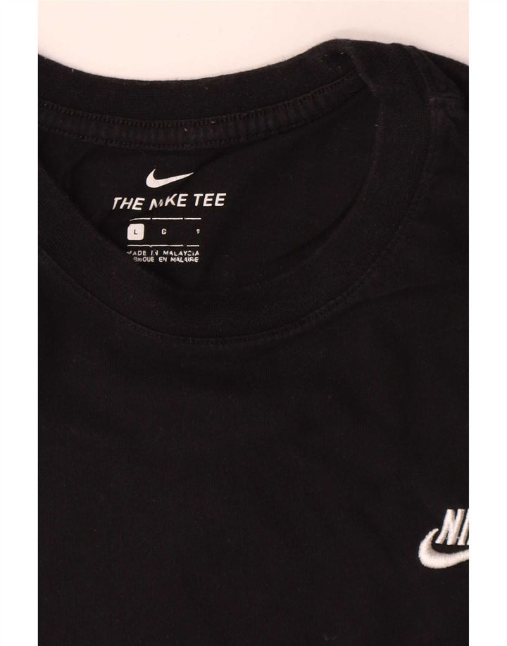 Nike T-shirt top til mænd, stor sort bomuld