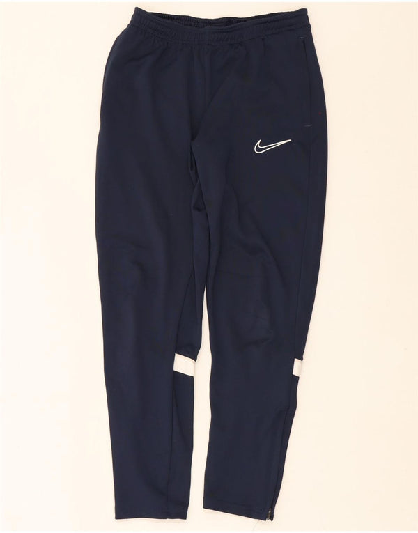 Nike drenge Dri Fit træningsdragt bukser 13-14 år XL marineblå farveblok