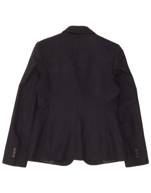 Gant Womens 1 Button Blazer Jacket UK 8 Small Navy Blue Wool