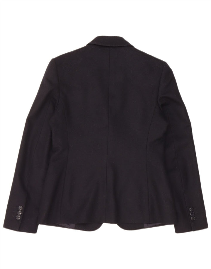 Gant Dame 1 Knap Blazer Jacket UK 8 Small Navy Blue Uld