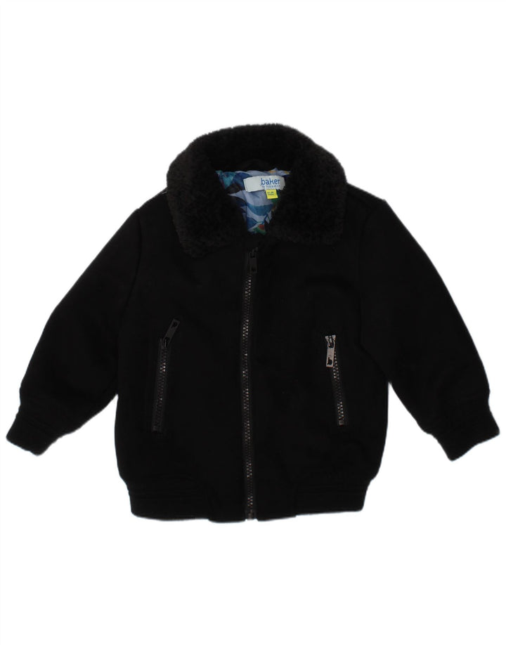 Ted Baker Baby Boys Bomber Jacket 12-18 Måneder Sort Polyester