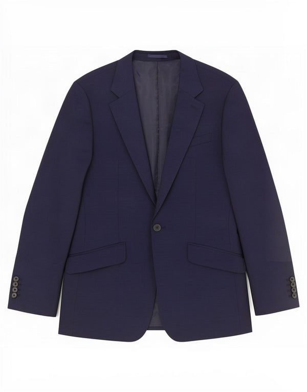 Reiss Mens 1 Button Blazer Jacket UK 36 Small Navy Blue Wool