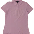 Gant Dame Polo Shirt UK 12 Medium Lilla Bomuld