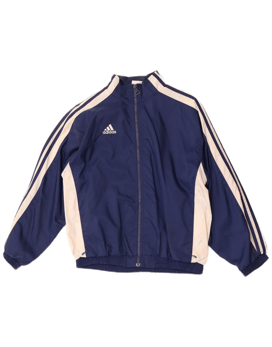 Adidas Drenge Træningsdragt Topjakke 14-15 År Stor Marineblå Colourblock