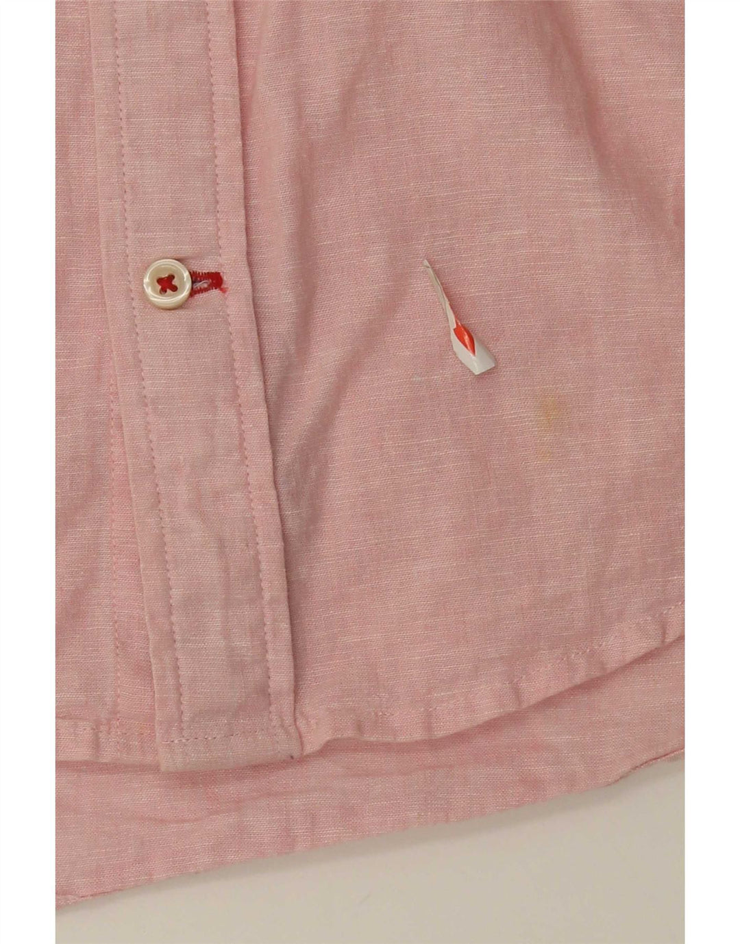 Tommy Hilfiger Kortærmet Herre Regular Fit Skjorte Lille Pink Linen