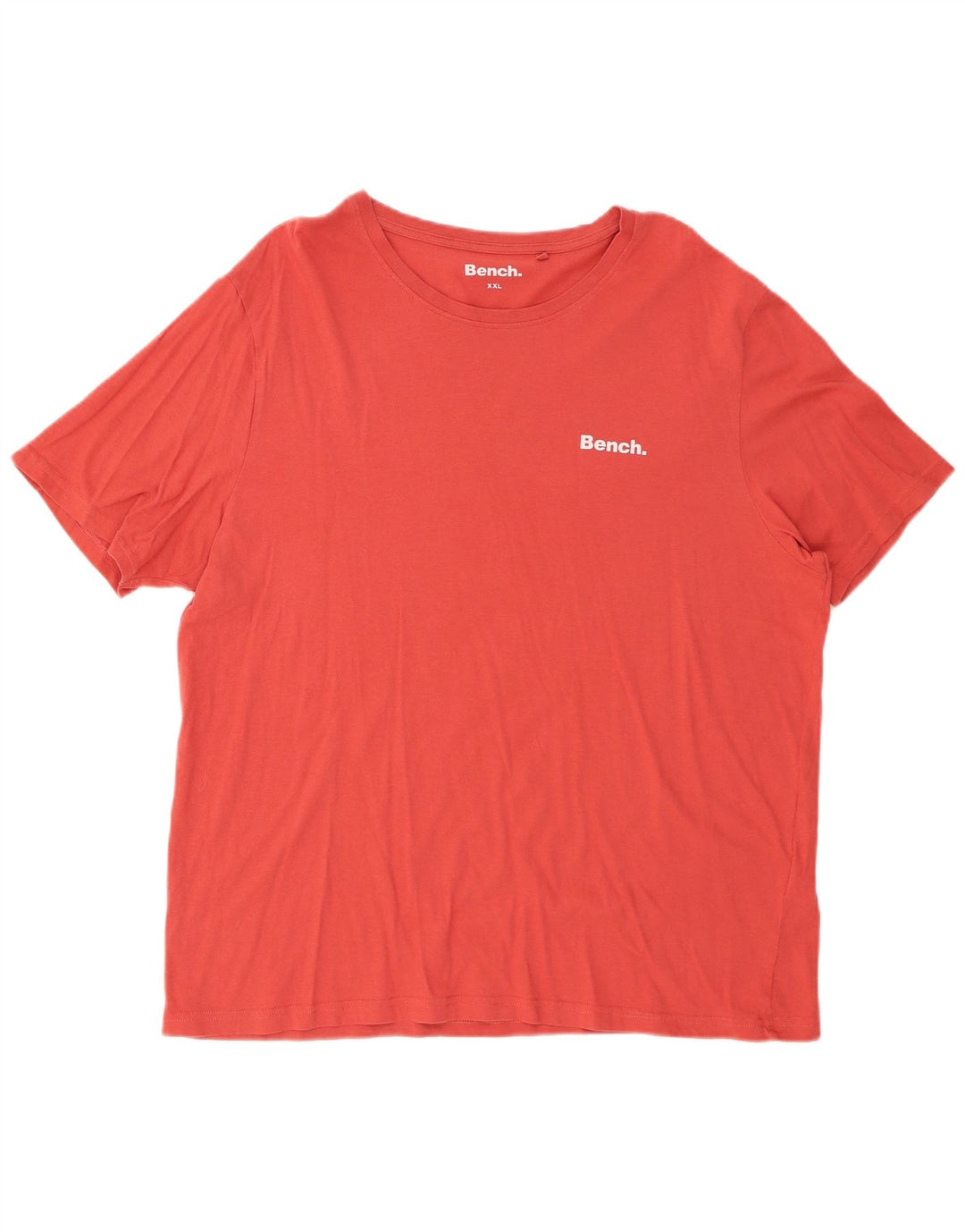 BÆNK Dame T-Shirt Top UK 20 2XL Rød Bomuld
