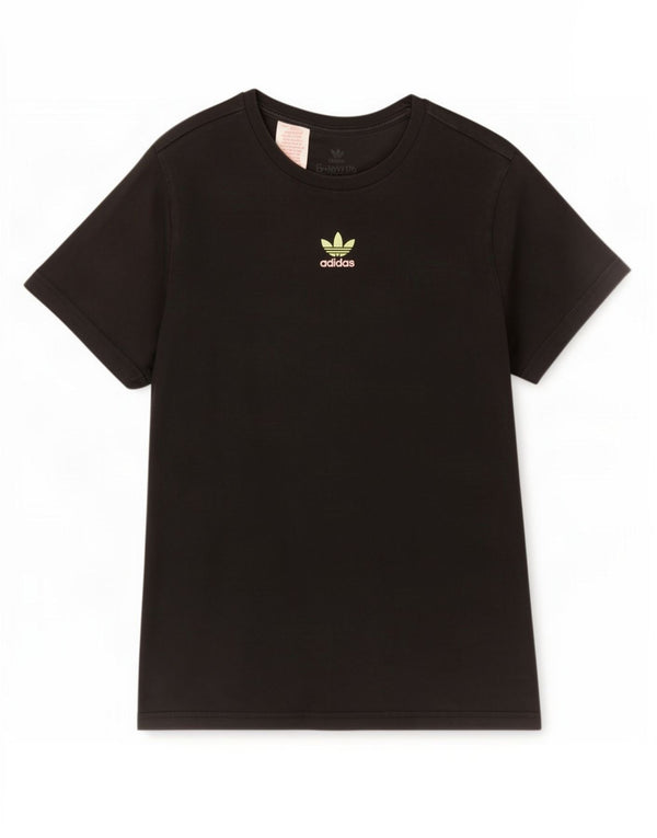 Adidas drenge grafisk t-shirt top 15-16 år sort bomuld