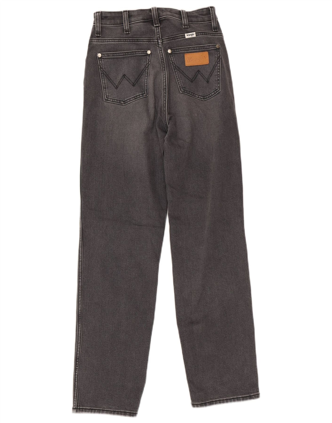 Wrangler Dame Mom Straight Jeans W25 L32 Grå Bomuld