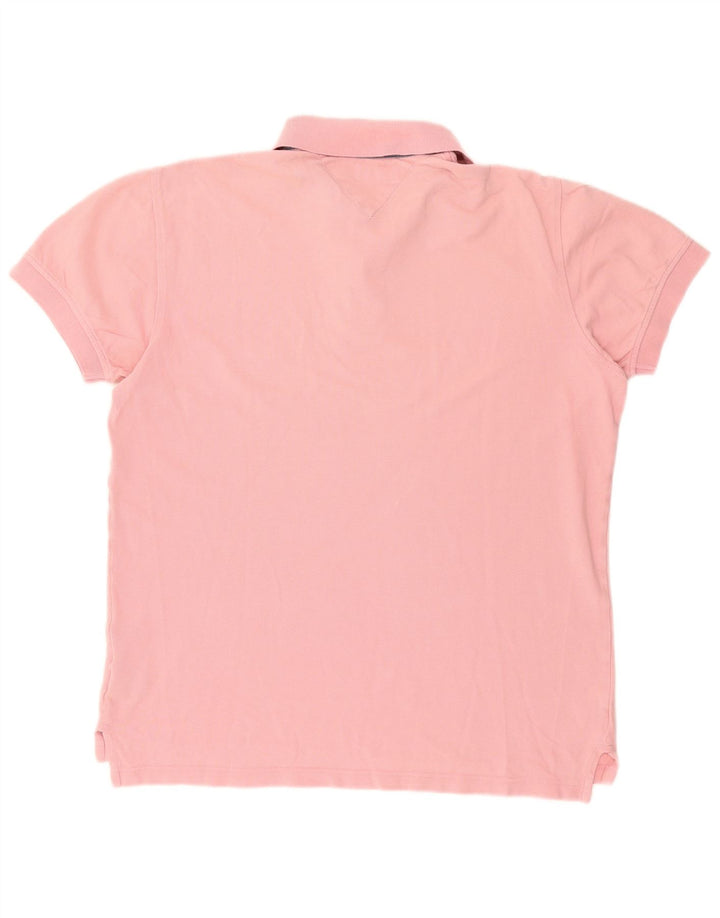 TOMMY HILFIGER Poloshirt til mænd Medium Pink Bomuld