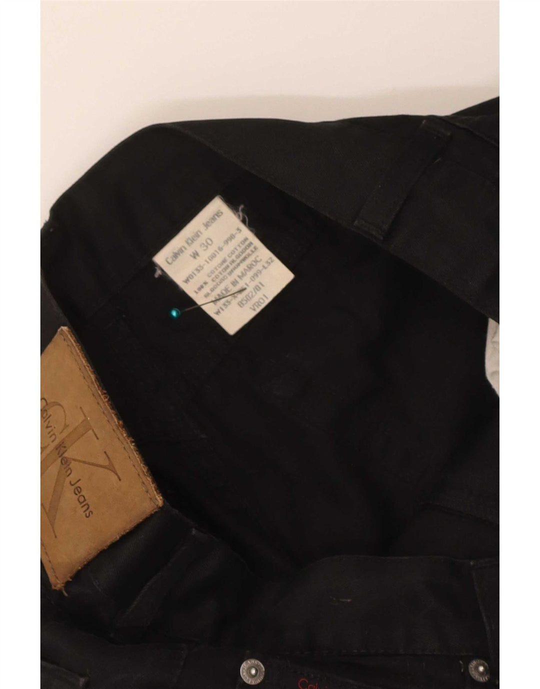 Calvin Klein Herre Slim Jeans W30 L32 Sort Bomuld