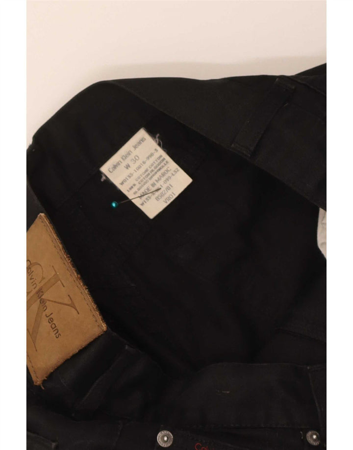 Calvin Klein Herre Slim Jeans W30 L32 Sort Bomuld