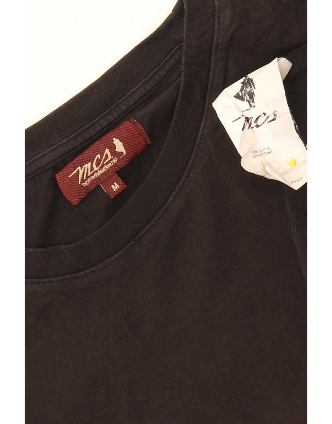 Marlboro Classics Herre T-Shirt Top Medium Sort Bomuld