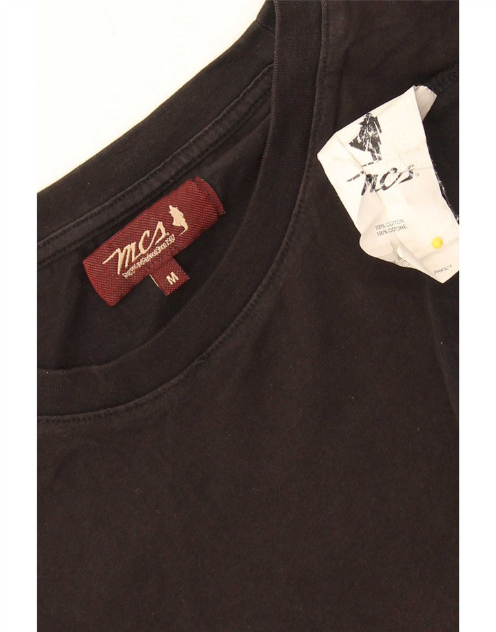 Marlboro Classics Herre T-Shirt Top Medium Sort Bomuld