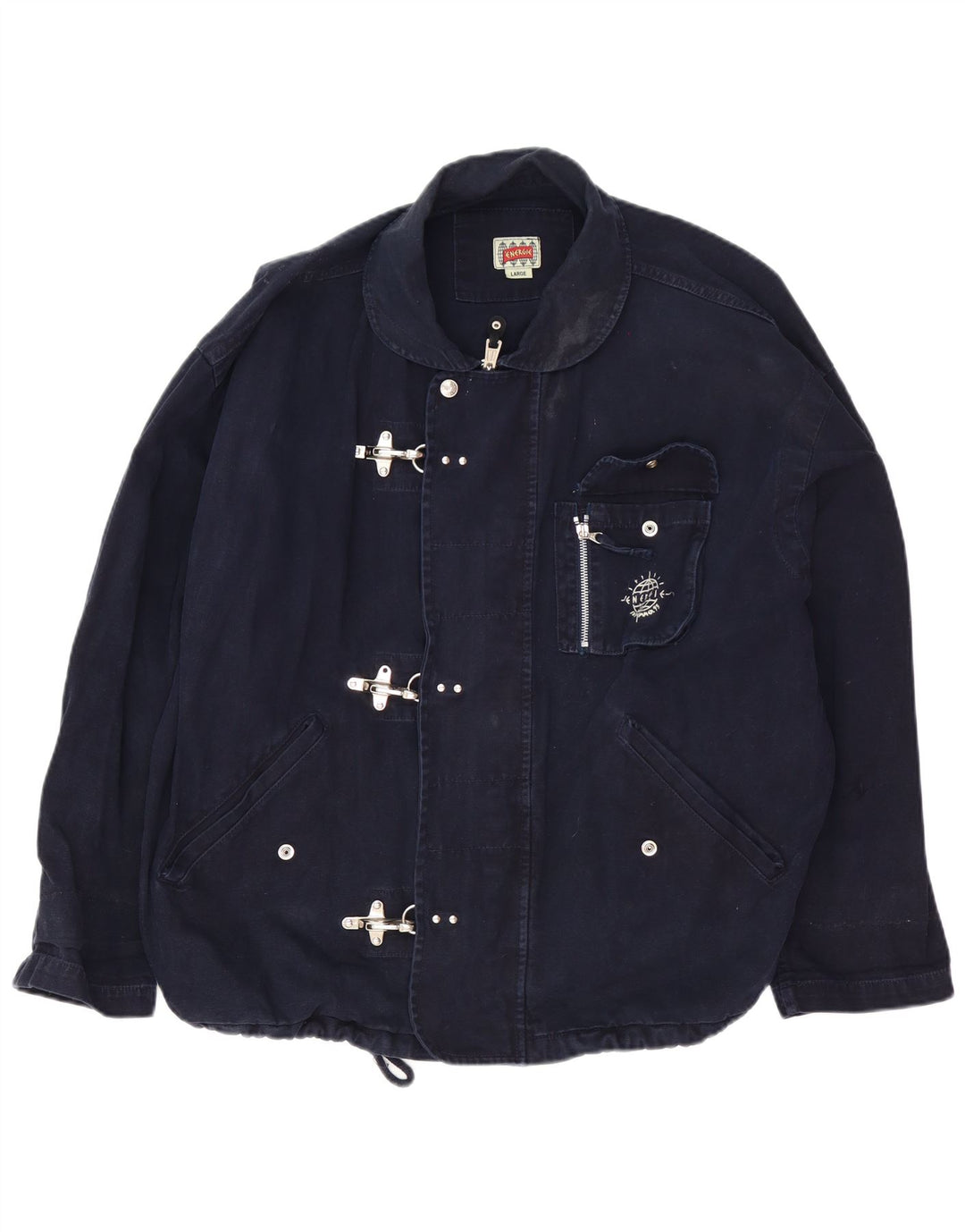 Energie Herre Loose Fit Utility Jacket UK 40 Large Navy Blue
