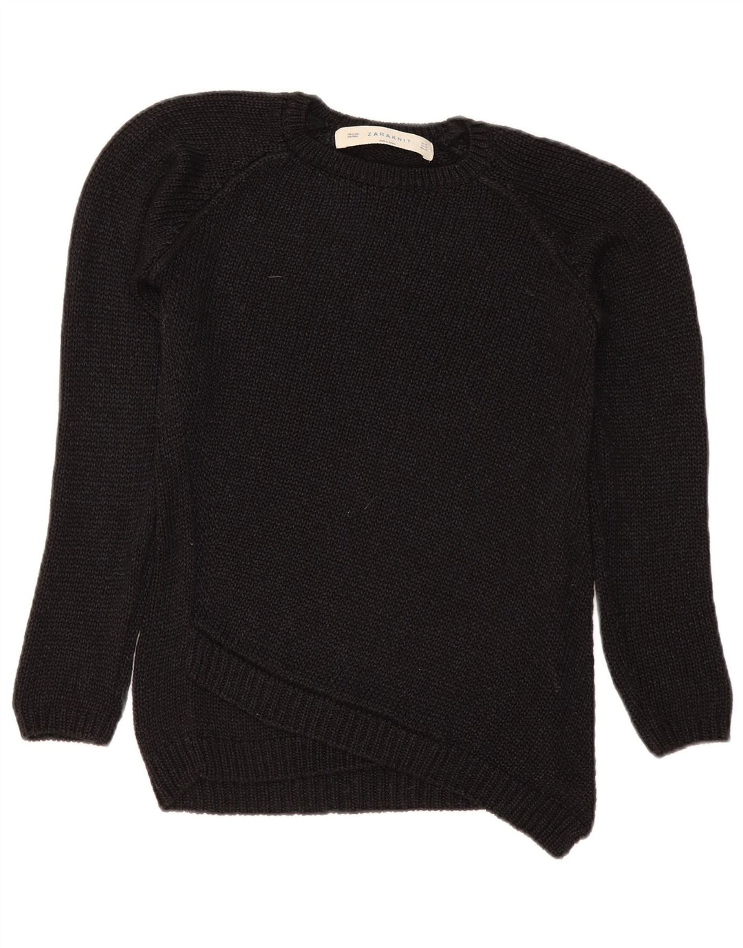 Zara Dame sweater med rund hals DK 14 Medium Sort