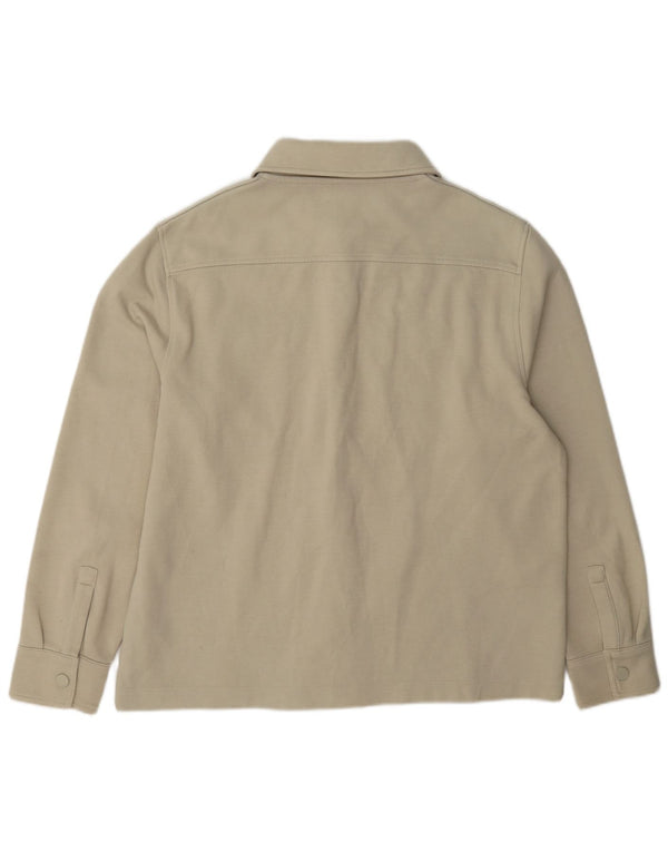 Marks & Spencer Herre Autograph Bomber Jacket UK 40 Large Beige Polyester
