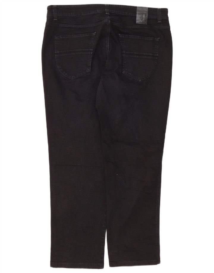 Trussardi Straight Jeans til mænd W40 L30 Sort bomuld