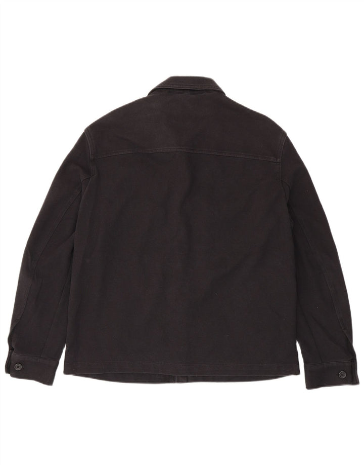 Zara Herre Utility Jacket UK 38 Medium Sort Bomuld