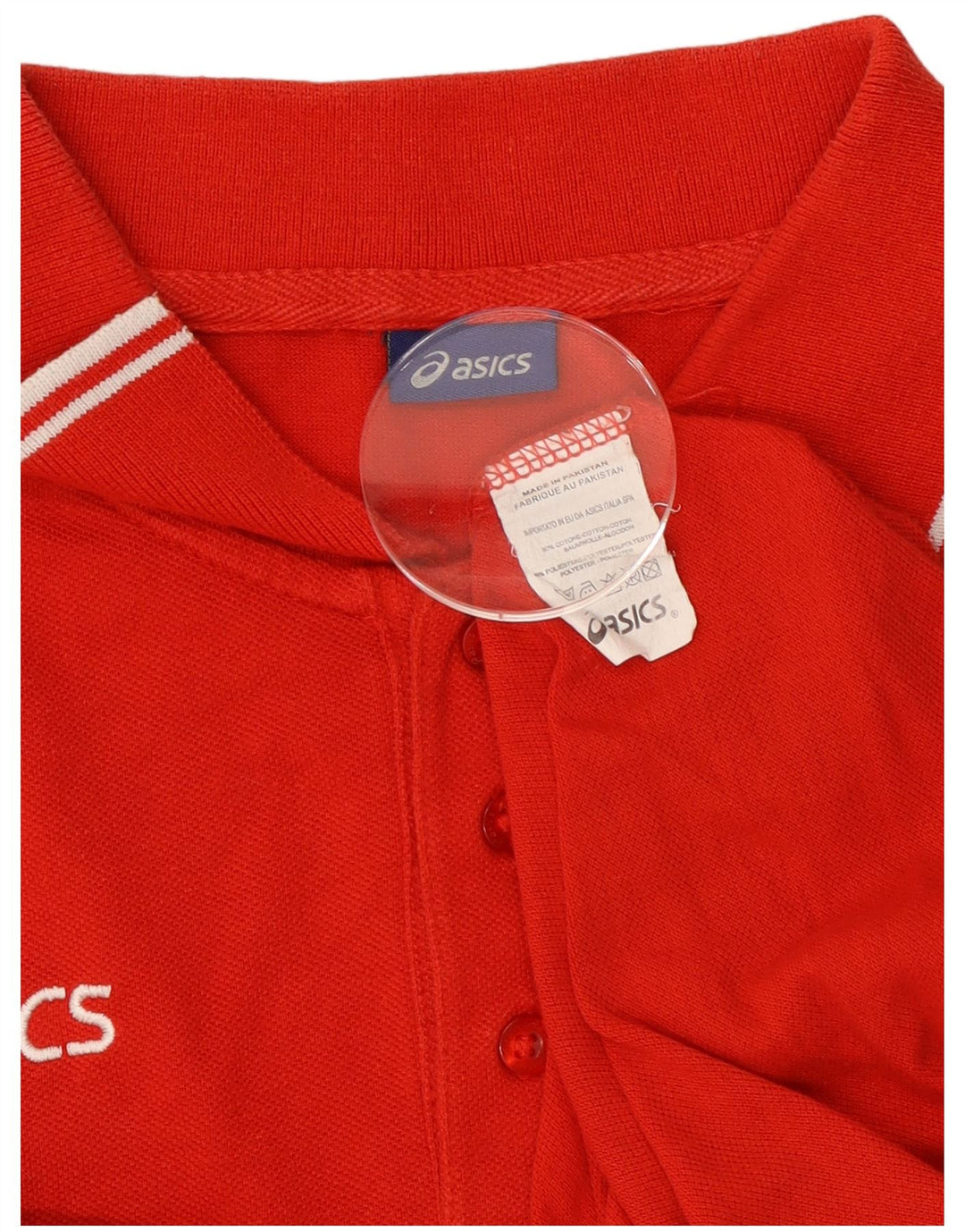Asics herre poloshirt 3XL rød bomuld