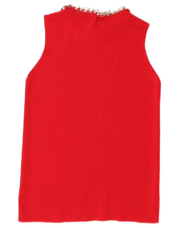 Zara Damevest Top UK 12 Medium Rød