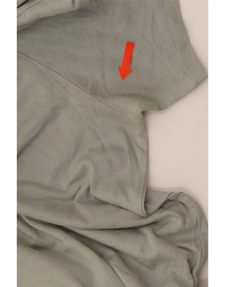 CALVIN KLEIN Herre T-Shirt Top Lille Grå Bomuld
