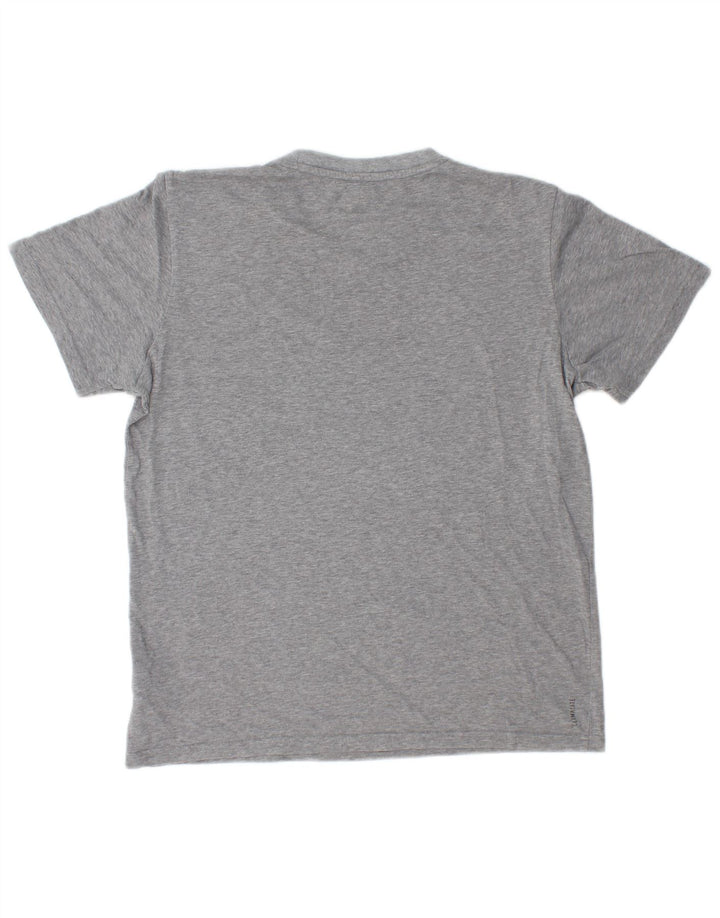Adidas T-shirt top mellem grå bomuld til mænd
