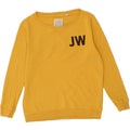 JACK WILLS Womens Graphic Sweatshirt Jumper UK 12 Medium Yellow Cotton Vintage Jack Wills and Second-Hand Jack Wills from Messina Hembry 