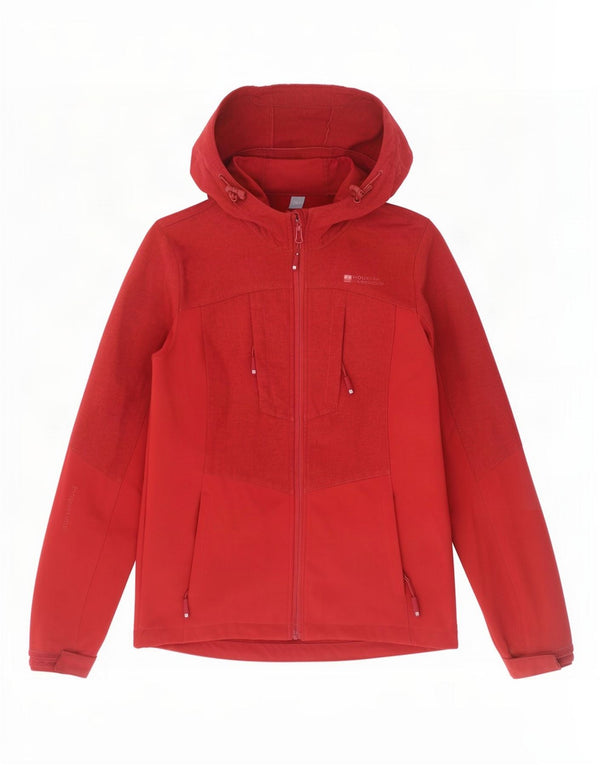 Mountain Warehouse Womens Hooded Windbreaker Jacket UK 10 Small Red