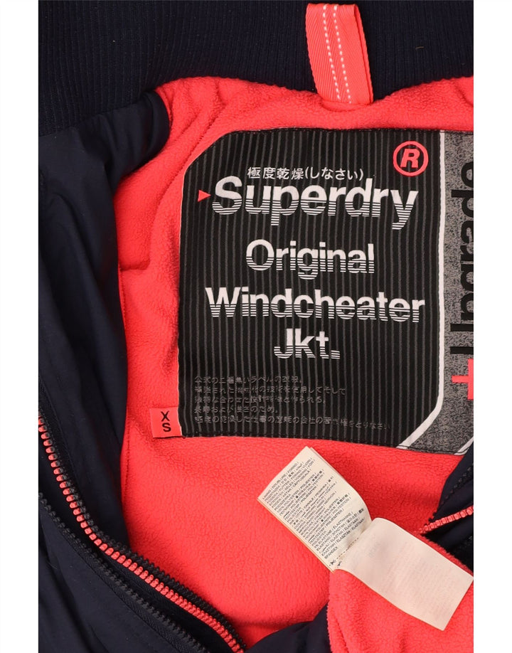 SUPERDRY vindjakke til kvinder Oversized vindjakke UK 6 XS Marineblå