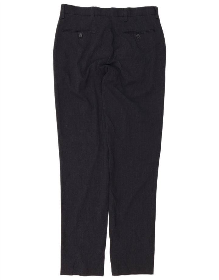 Marks & Spencer Herre Slim Chino Bukser W32 L33 Grå Polyester