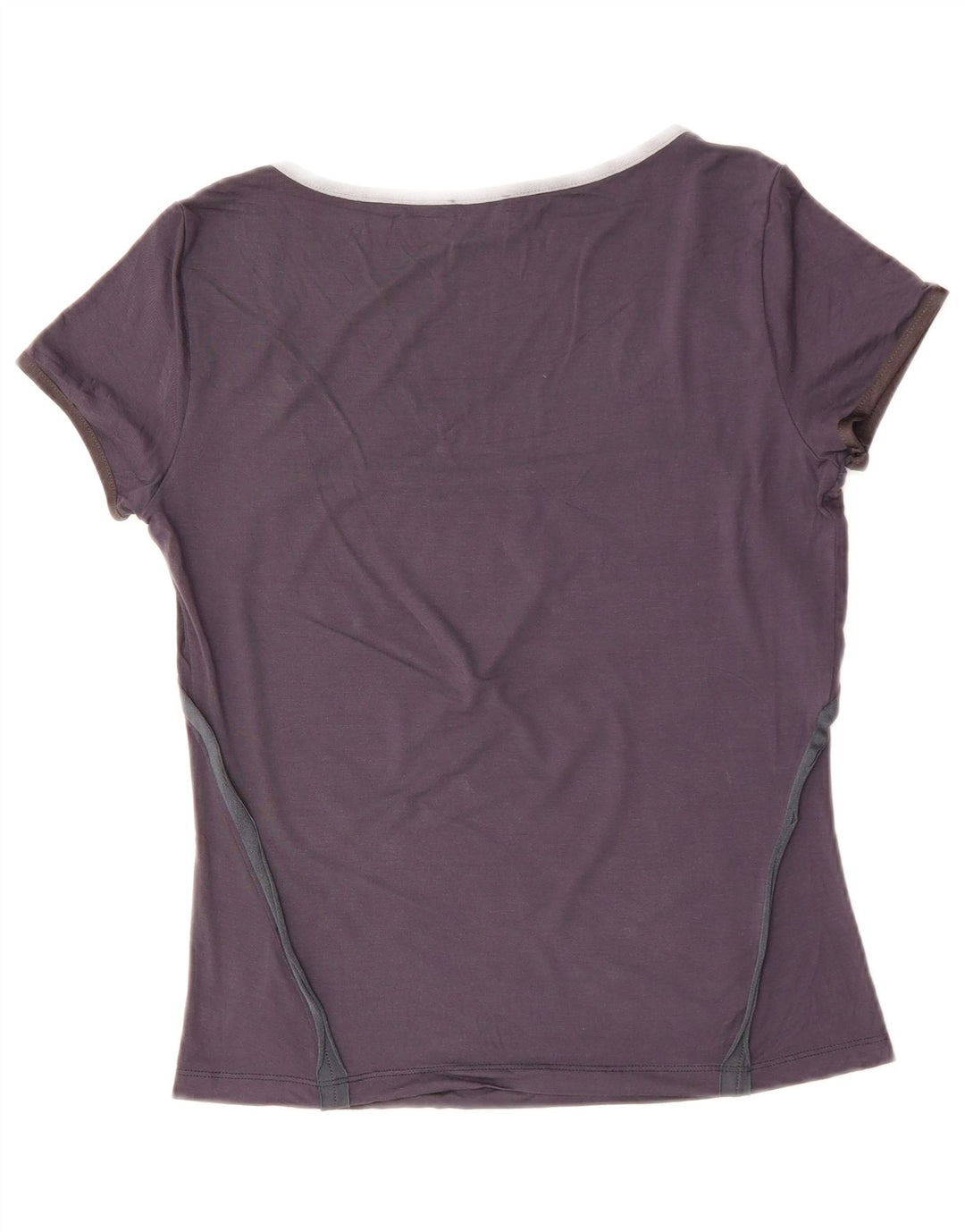 CERRUTI 1881 Dame T-Shirt Top UK 12 Medium Navy Blue Viscose