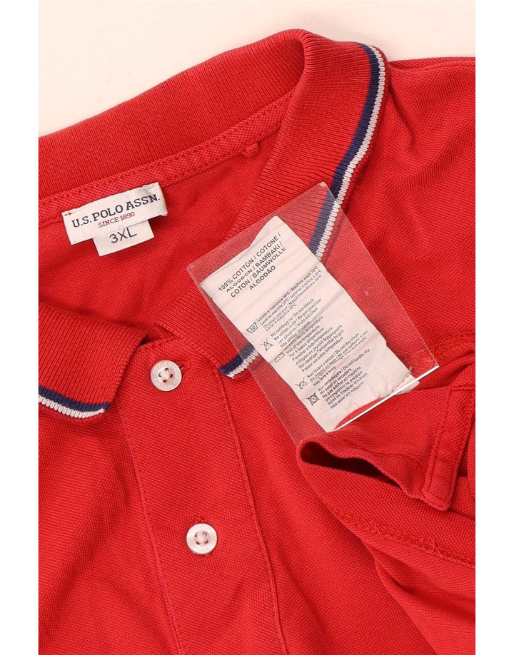 U.S. Polo Assn. Herreskjorte 3XL rød bomuld