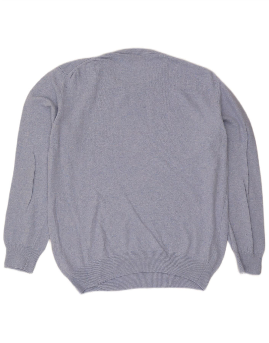 Trussardi Herre Crew Neck Jumper Sweater Medium Blue Wool