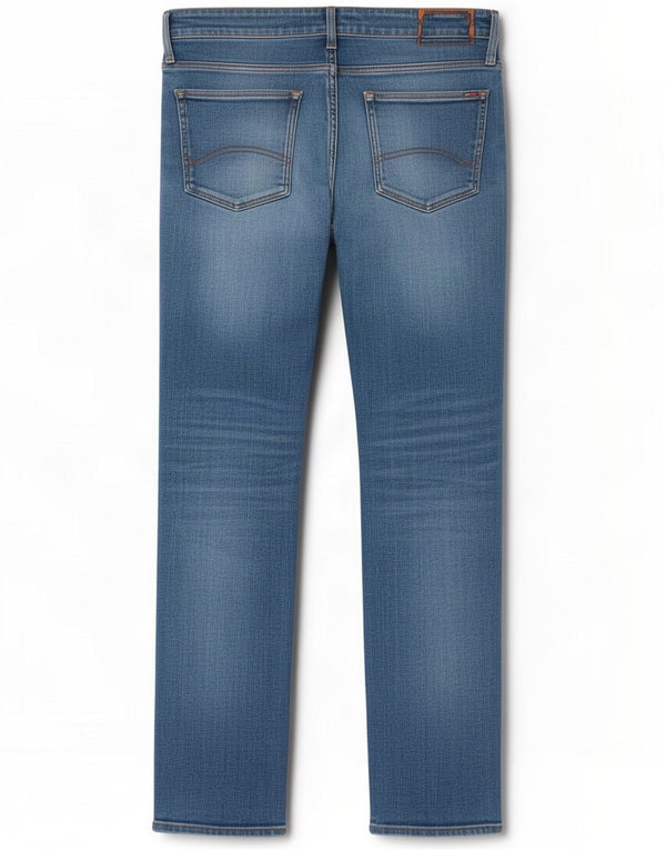 Tommy Hilfiger Straight Jeans til mænd W34 L32 Blå Bomuld