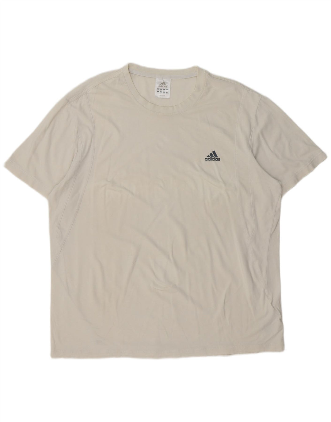 Adidas Herre T-Shirt Top 2XL Hvid Bomuld