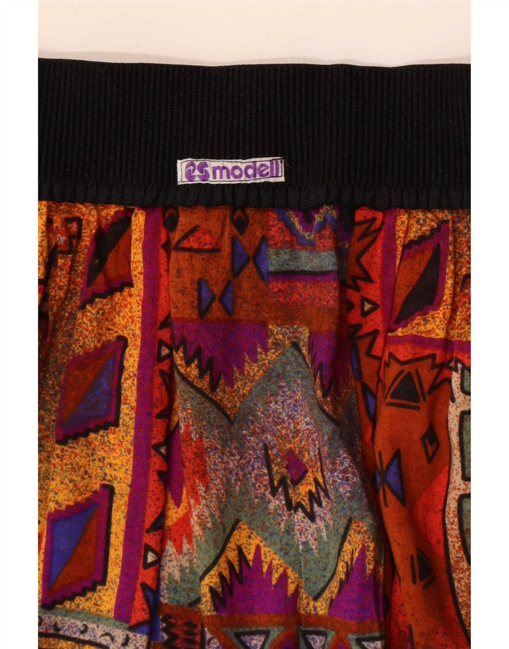 Vintage kvinders højtaljede afslappede shorts W26 små flerfarvede patchwork