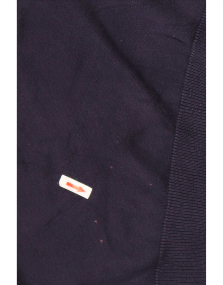 Lacoste Herre Crew Neck Jumper Sweater størrelse 5 Stor marineblå bomuld