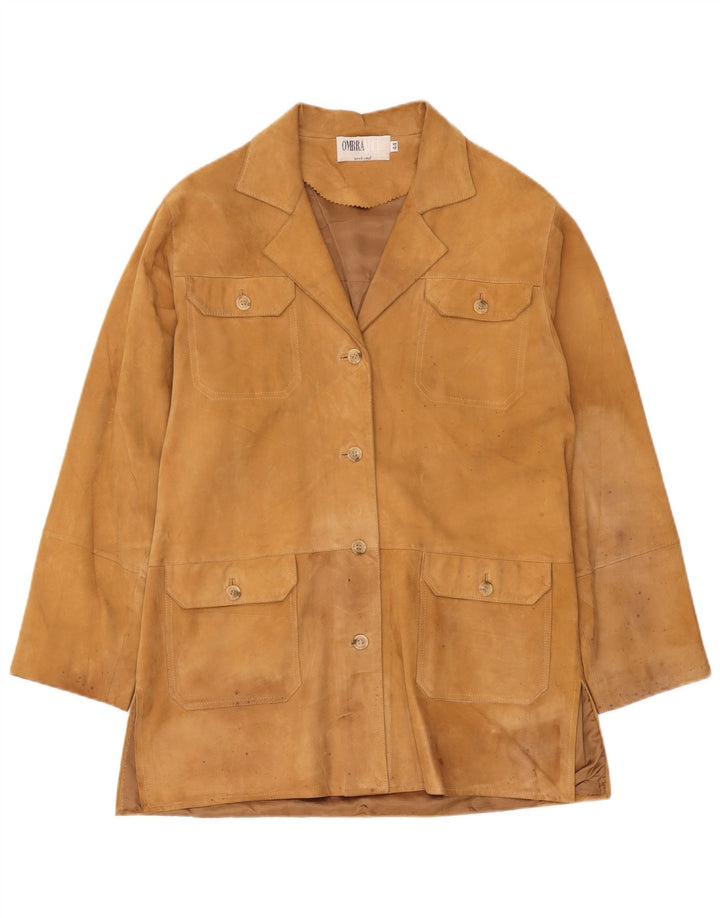 Ombraluce Dame Ruskind Overfrakke IT 44 Medium Beige