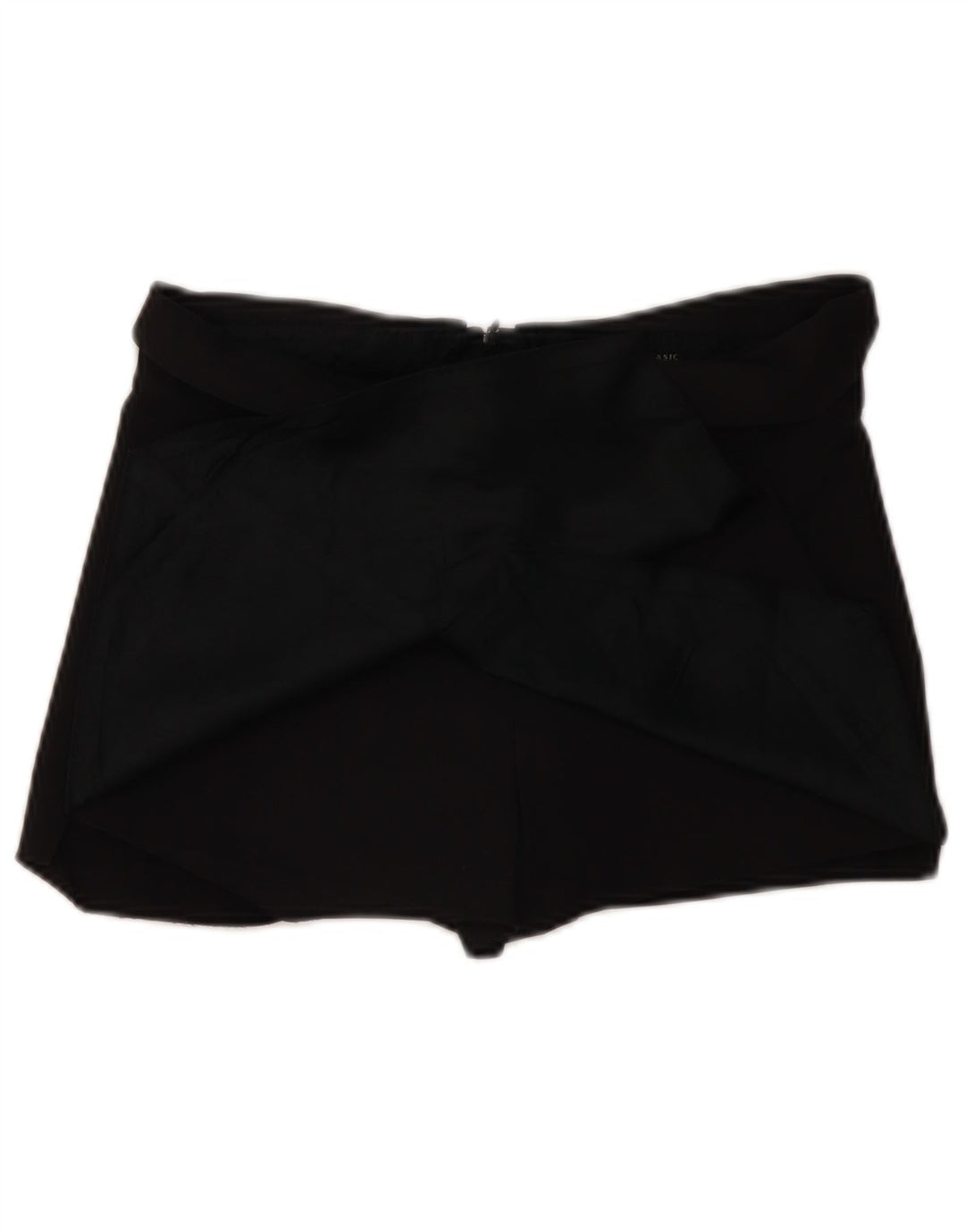 ZARA Womens Skort UK 8 Small Black Acetate