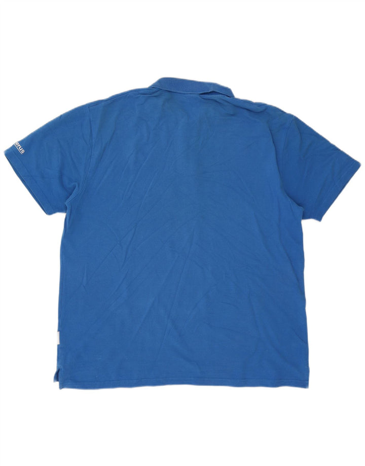 Adidas Polo Shirt til mænd 2XL Blå Bomuld