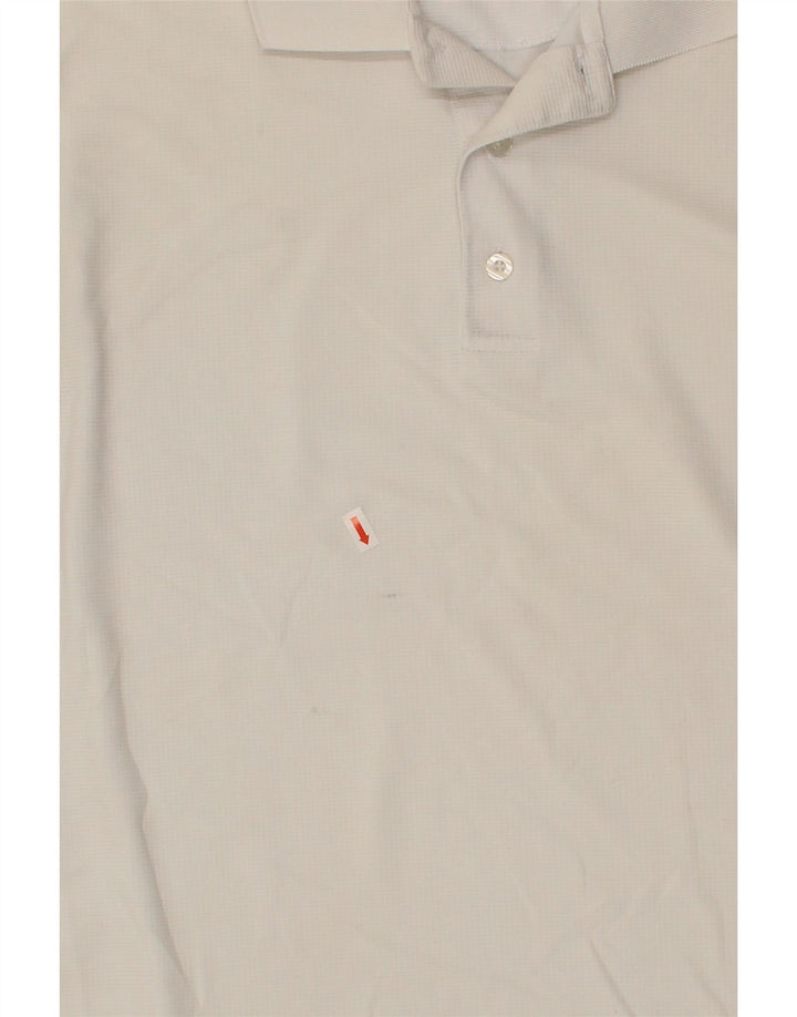 DOCKERS Mens Polo Shirt Large White Polyester Vintage Dockers and Second-Hand Dockers from Messina Hembry 