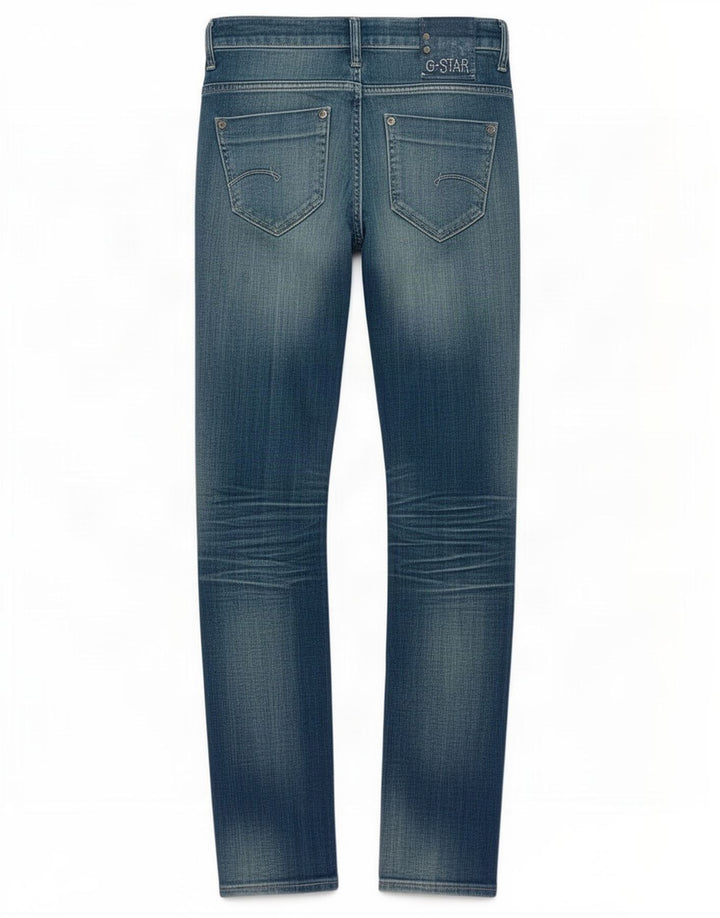 G-Star Dame Slim Jeans W26 L33 Blå Bomuld