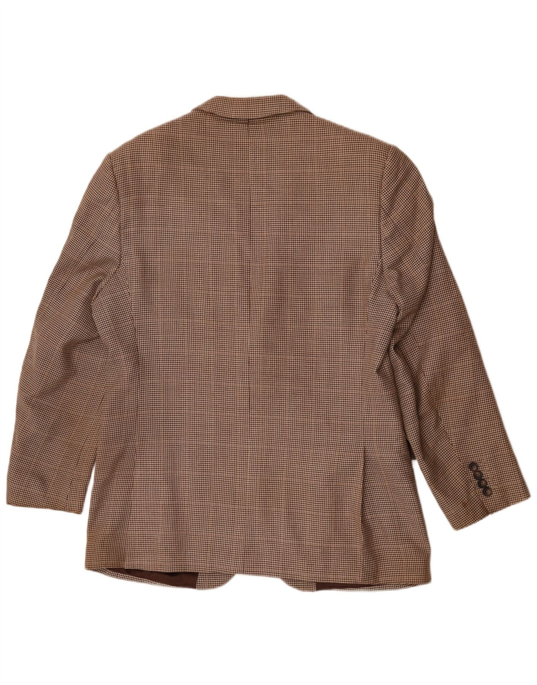 Aquascutum Herre 2-knaps blazerjakke UK 42 XL Brun Houndstooth Uld