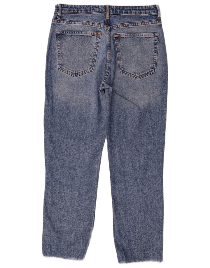 Topshop Dame Straight Jeans W30 L26 Blå Polyester