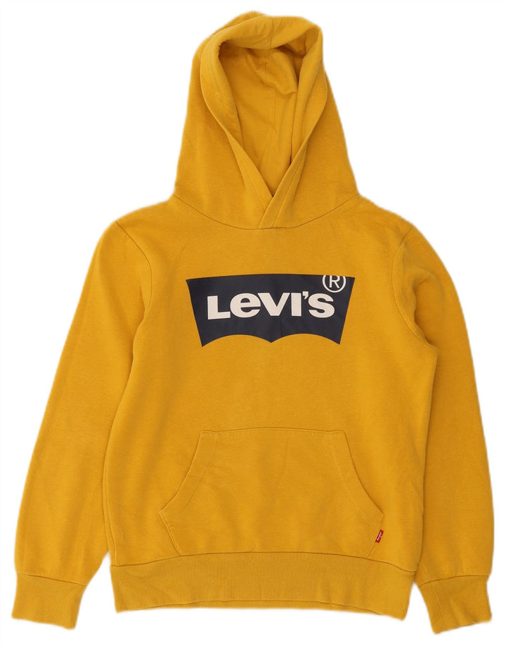 Levi's Boys Grafisk Hoodie Jumper 9-10 år Gul